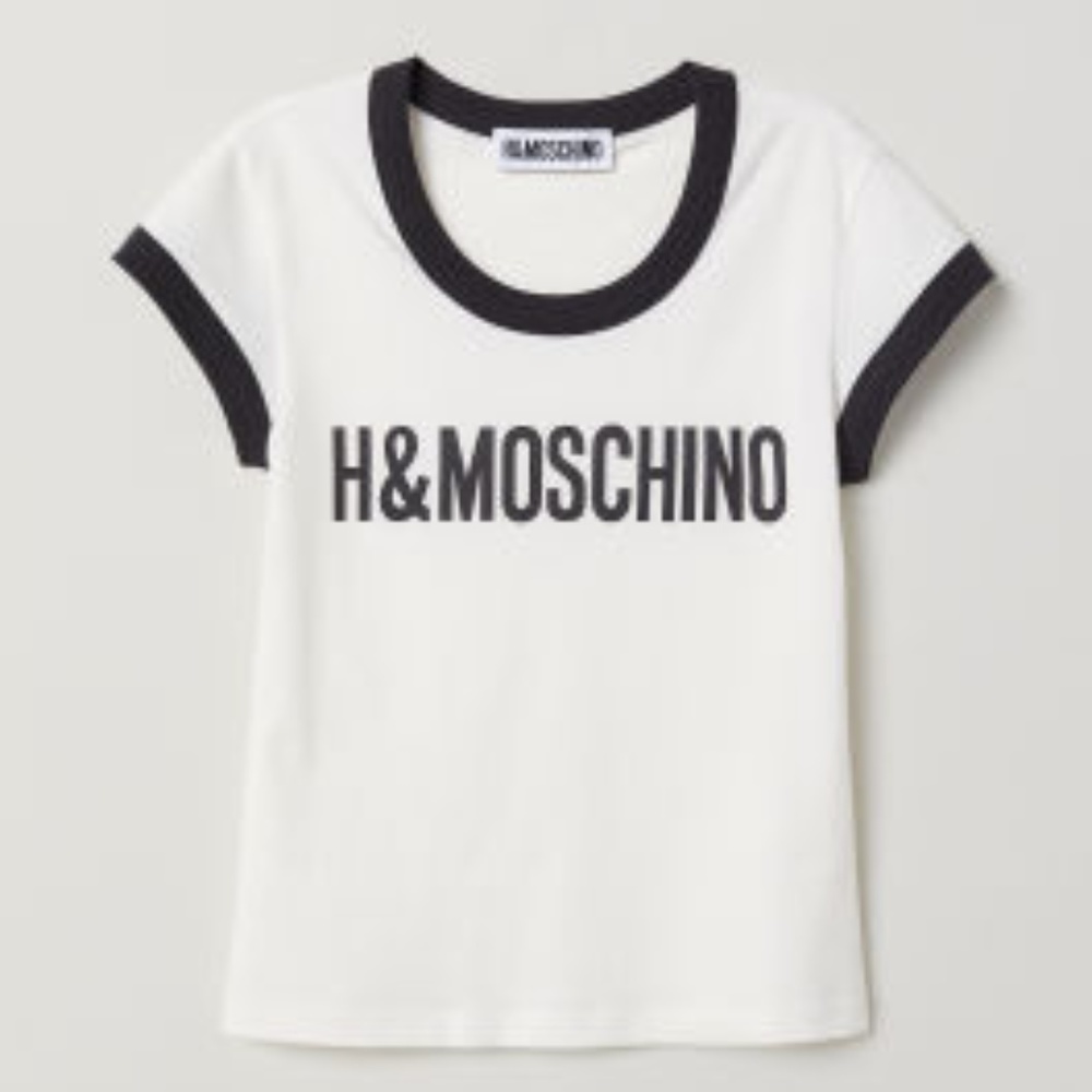 H&MOSCHINO Ringer Tee, Sz. M